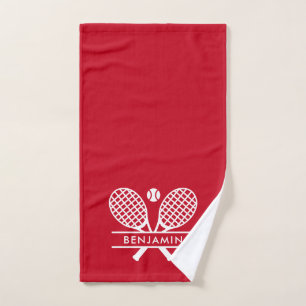 Modern Tennis Club Spieler Name Team Rot Handtuch