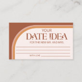 Modern Terracotta Arch Date Nacht Ideen. Datum jar Begleitkarte (Vorderseite)