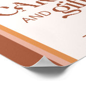 Modern Terracotta Arch Typografy cards und Geschen Poster (Ecke)