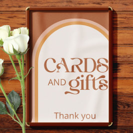 Modern Terracotta Arch Typografy cards und Geschen Poster