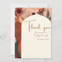 Modern Terracotta boho Babydusche