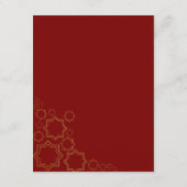 Modern Terracotta Burnt Orange Boho Wedding Begleitkarte (Rückseite)