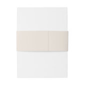 Modern Terracotta Burnt Orange Boho Wedding Einladungsbanderole (Rückseitenbeispiel)