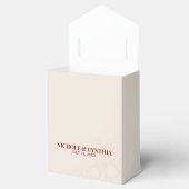 Modern Terracotta Burnt Orange Boho Wedding Geschenkschachtel (Geöffnet)