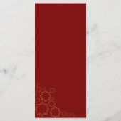 Modern Terracotta Burnt Orange Boho Wedding Menükarte (Rückseite)