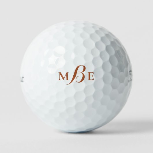Modern Terracotta Combo Monogram Titleist Pro VI Golfball (Vorderseite)