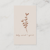 Modern TerraCotta Earth-Tone Personalisiert Visitenkarte (Rückseite)