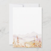 Modern Terracotta Fall Wedding QR Code Details Mitteilungskarte (Rückseite)