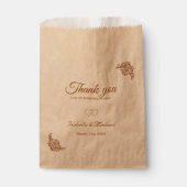 Modern Terracotta Geschenktütchen (Vorderseite)