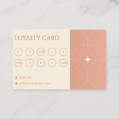 Modern Terracotta Gradient Makeup Artist Marketing Treuekarte (Rückseite)