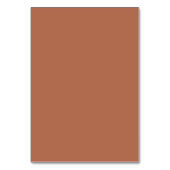 Modern Terracotta Hochzeitstorte Tischnummer (Rückseite)