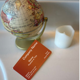 Modern Terracotta | Minimalistisches Berufliches D Visitenkarte