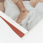 Modern Terracotta Multiphoto Christmas Pine Tree Fleecedecke (Ecke)