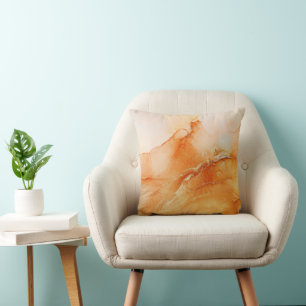 Modern Terracotta Orange Abstrakt Kissen