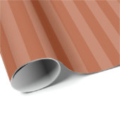 Modern Terracotta Tonal Strip Weihnachtsfeiertag Geschenkpapier (Rolleneckpunkt)