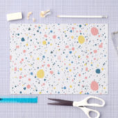 Modern Terrazzo Confetti Dots Pattern Pastel Seidenpapier (Handwerk)