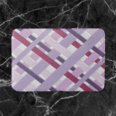 Modern texturierter Mauve gestreift Badematte