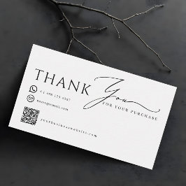 Modern Thank You Business Promotional Contact Visitenkarte