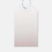 Modern Thank You Calligraphy Rose Gold Wedding Geschenkanhänger (Rückseite)