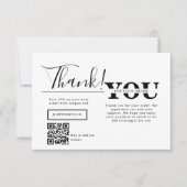 Modern Thank You For Shopping Small Branding Dankeskarte (Vorderseite)