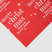 Modern Thank you Merry Christmas purchase Seidenpapier (Ausschnitt)