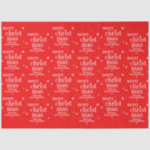 Modern Thank you Merry Christmas purchase Seidenpapier (Vorderseite)