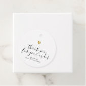 Modern Thank You Script Gold Heart Small Business Geschenkanhänger (Beispiel)