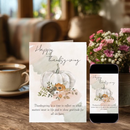 Modern Thanksgiving Karte