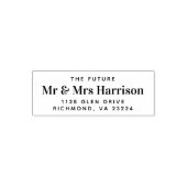 Modern The Future Mr. Rücksendeadresse Permastempel (Design)