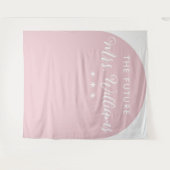 Modern The Future Mrs. Brautparty Pink Arch Wandteppich (Vorderseite (Horizontal))