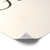 Modern "The Homebody Club" Neutral Beige Poster (Ecke)