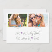 Modern Then and Now Photo Bridesmaid Proposal Card (Vorderseite)