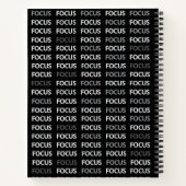 Modern Think Research Notes Black White Notizblock (Rückseite)