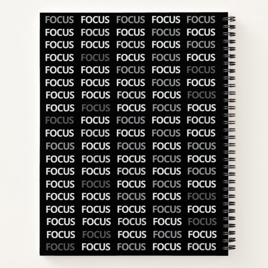 Modern Think Research Notes Black White Notizblock (Rückseite)