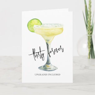 Modern Thirty Forever Lustiger Geburtstag Karte