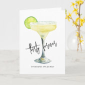 Modern Thirty Forever Lustiger Geburtstag Karte (Gelbe Blume)