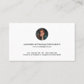 Modern Three Photo Collage Wedding Photography Visitenkarte (Rückseite)