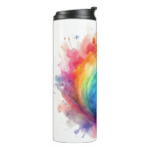 Modern tie dye Thermal Tumbler Thermosbecher (Nach links gedreht)