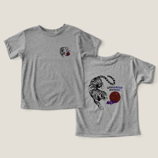 Modern Tiger Graphic Art (Design Vorderseite & Rückseite)