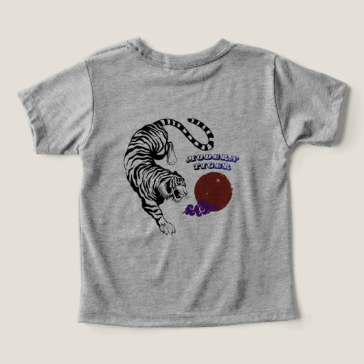 Modern Tiger Graphic Art (Design Rückseite)