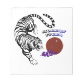 Modern Tiger Graphic Art Notizblock (Vorderseite)
