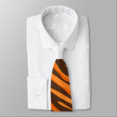 Modern Tiger Pelzmuster Krawatte (Gebunden)