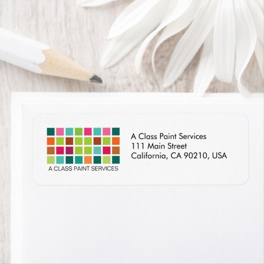 Modern Tiles Series No.24 Return Label (Insitu)