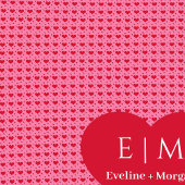 Modern Timeless Love Hearts Personalized Valentine Sherpadecke