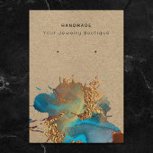 Modern Tintenpatronen Blue Gold Earring Display Ca