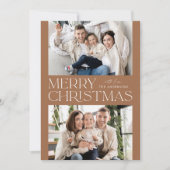 Modern Toffee Frohe Weihnachten 2 Foto (Vorderseite)