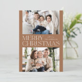 Modern Toffee Frohe Weihnachten 2 Foto (Stehend Vorderseite)