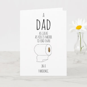 Modern Toilet paper birthday trendy typography Karte