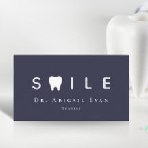 Modern Tooth Icon Beruflich Navy Blue Dentist