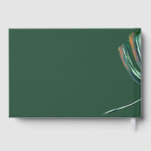 Modern topisches Monstera Leaf Gästebuch (Rückseite)